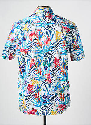 Chemise manches courtes imprimé tie and dye bleu DARIO BELTRAN homme
