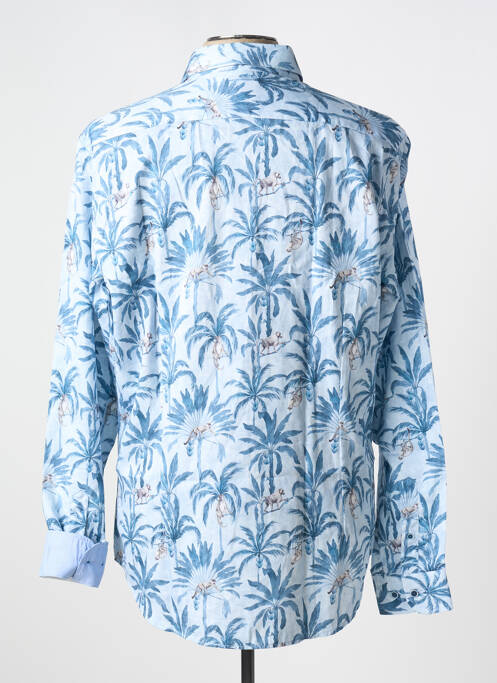 Chemise manches longues imprimé fantaisie bleu DARIO BELTRAN homme