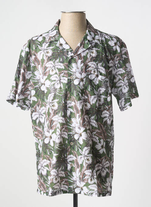 Chemise manches courtes imprimé fantaisie vert DARIO BELTRAN homme