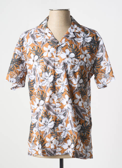 Chemise manches courtes jaune DARIO BELTRAN pour homme