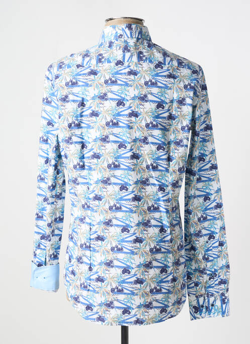 Chemise manches longues bleu DARIO BELTRAN pour homme