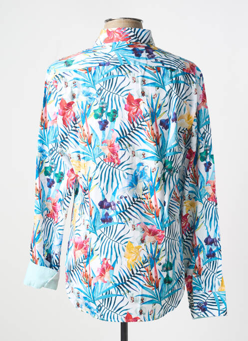 Chemise manches longues bleu DARIO BELTRAN pour homme