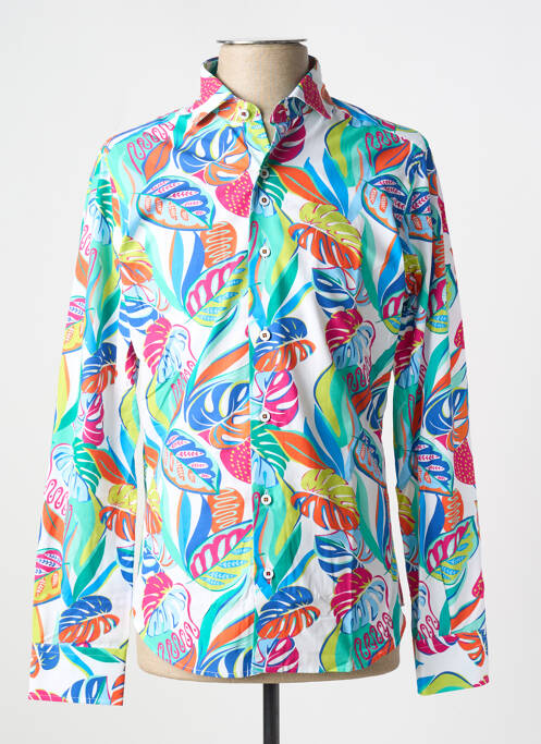 Chemise manches longues bleu THE SURFCAR pour homme