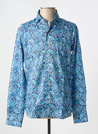 Chemise manches longues imprimé fantaisie bleu DARIO BELTRAN homme