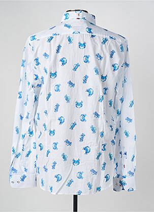 Chemise manches longues imprimé fantaisie blanc THE SURFCAR homme
