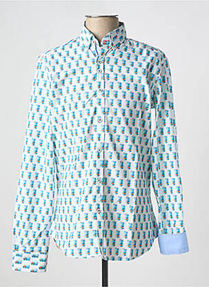 Chemise manches longues bleu THE SURFCAR pour homme