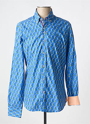 Chemise manches longues bleu THE SURFCAR pour homme