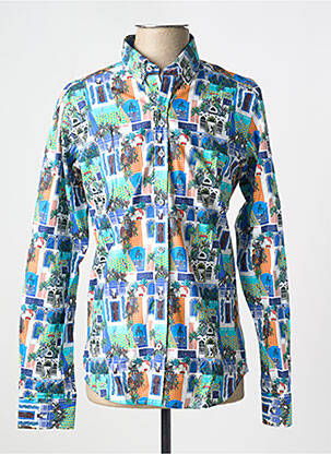 Chemise manches longues bleu THE SURFCAR pour homme