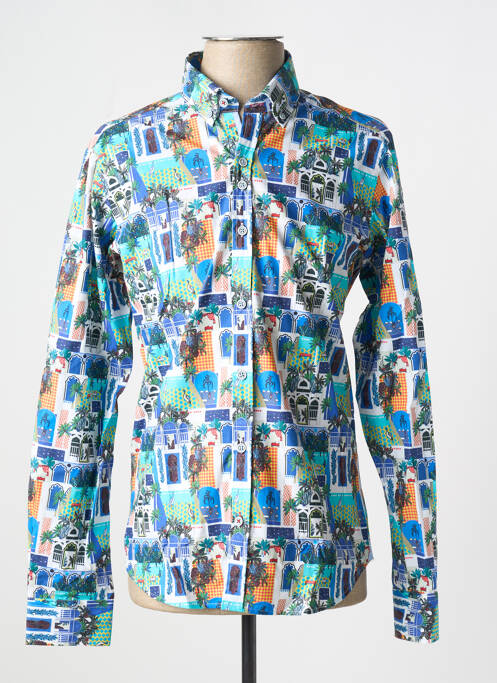 Chemise manches longues imprimé fantaisie bleu THE SURFCAR homme