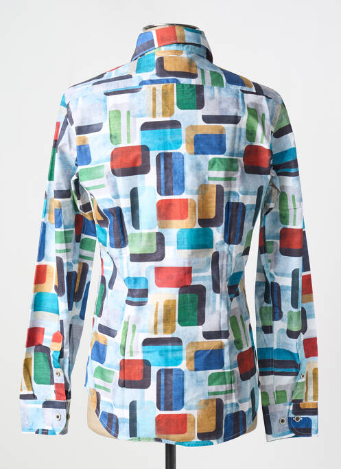 Chemise manches longues imprimé fantaisie bleu DARIO BELTRAN homme