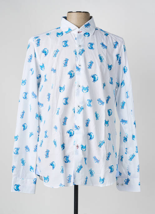 Chemise manches longues imprimé fantaisie blanc THE SURFCAR homme