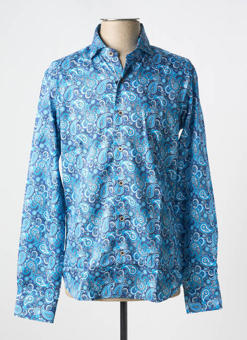 Chemise manches longues bleu DARIO BELTRAN pour homme