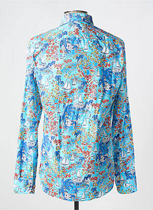 Chemise manches longues manches longues bleu DARIO BELTRAN homme