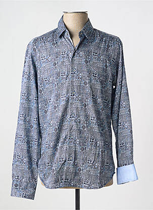 Chemise manches longues manches longues bleu DARIO BELTRAN homme
