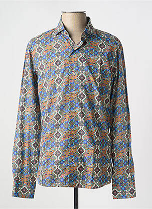 Chemise manches longues manches longues bleu DARIO BELTRAN homme