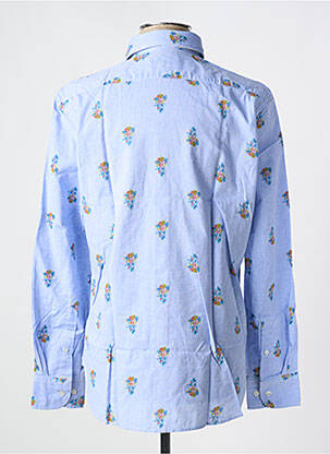Chemise manches longues manches longues bleu SOOBAYA homme