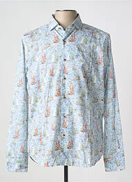 Chemise manches longues imprimé fantaisie bleu DARIO BELTRAN homme