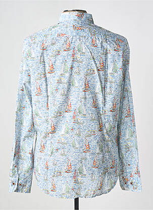 Chemise manches longues manches longues bleu DARIO BELTRAN homme