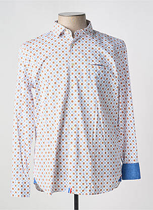 Chemise manches longues blanc SOOBAYA pour homme