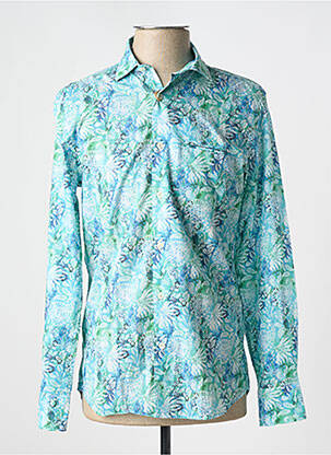 Chemise manches longues bleu SOOBAYA pour homme