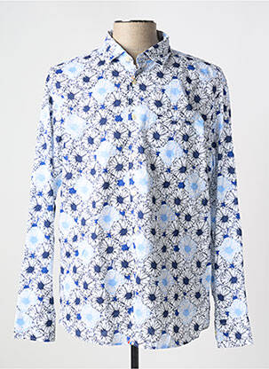 Chemise manches longues bleu SOOBAYA pour homme