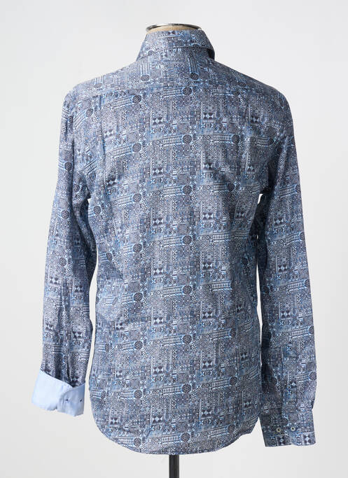 Chemise manches longues imprimé fantaisie bleu DARIO BELTRAN homme