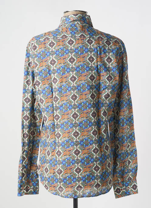 Chemise manches longues imprimé fantaisie bleu DARIO BELTRAN homme