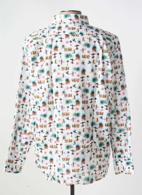 Chemise manches longues blanc SOOBAYA pour homme