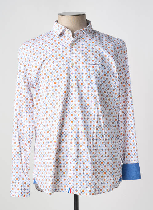 Chemise manches longues blanc SOOBAYA pour homme