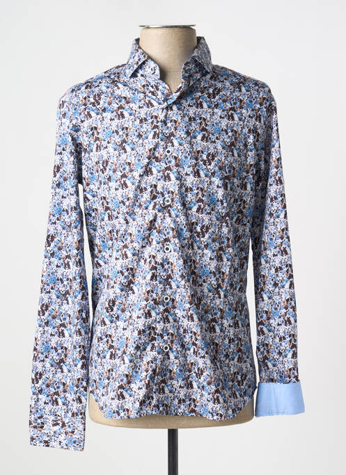 Chemise manches longues bleu DARIO BELTRAN pour homme