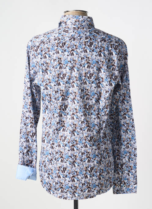 Chemise manches longues bleu DARIO BELTRAN pour homme