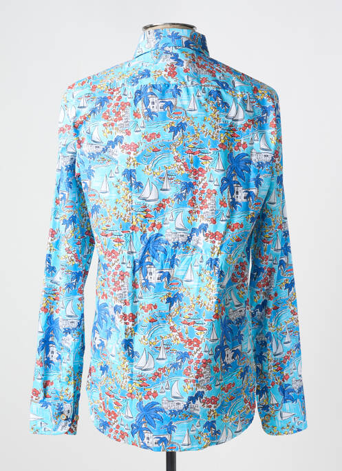 Chemise manches longues bleu DARIO BELTRAN pour homme