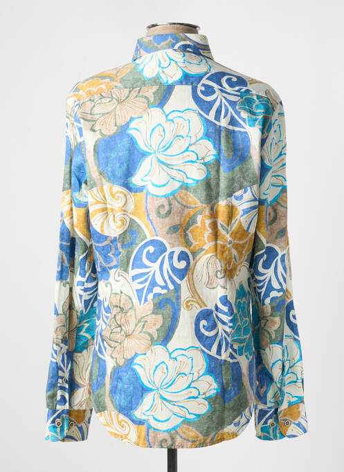 Chemise manches longues bleu DARIO BELTRAN pour homme