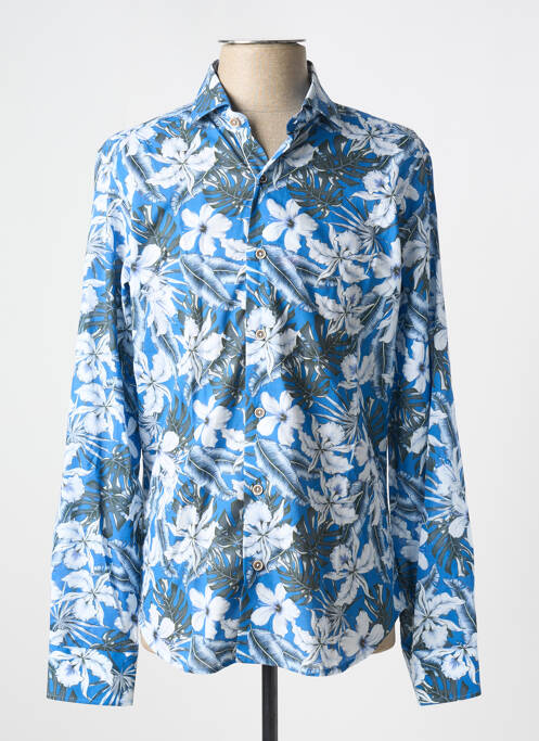 Chemise manches longues bleu DARIO BELTRAN pour homme