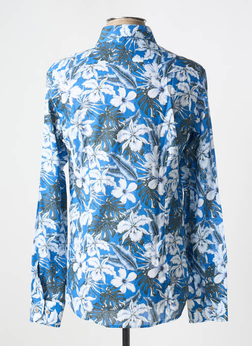 Chemise manches longues bleu DARIO BELTRAN pour homme