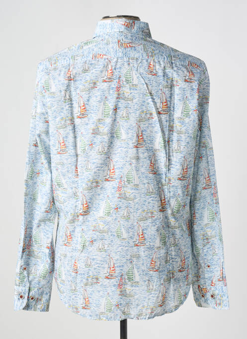 Chemise manches longues bleu DARIO BELTRAN pour homme