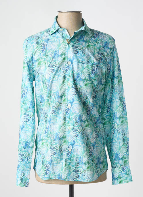 Chemise manches longues bleu SOOBAYA pour homme