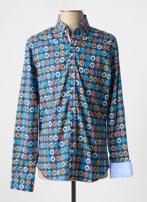 Chemise manches longues bleu THE SURFCAR pour homme