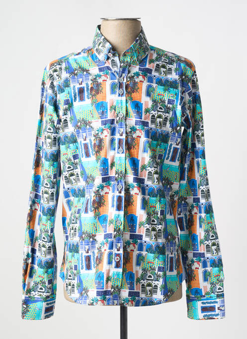 Chemise manches longues bleu THE SURFCAR pour homme