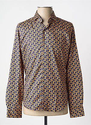 Chemise manches longues imprimé fleurs jaune DARIO BELTRAN homme