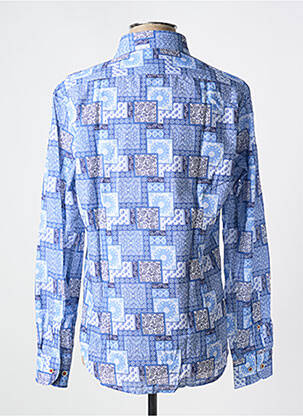 Chemise manches longues coupe cintrée bleu DARIO BELTRAN homme