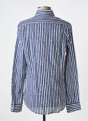 Chemise manches longues coupe cintrée bleu DARIO BELTRAN homme