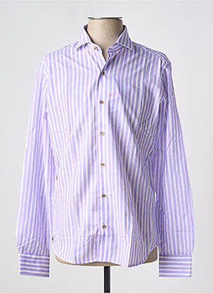 Chemise manches longues coupe cintrée violet DARIO BELTRAN homme