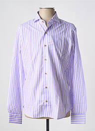 Chemise manches longues imprimé rayures violet DARIO BELTRAN homme
