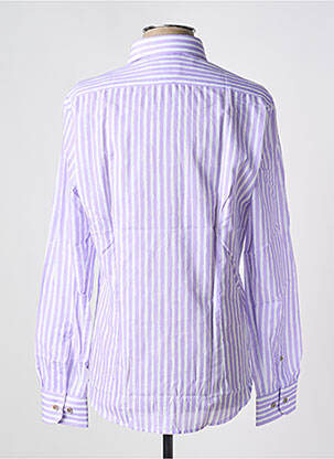 Chemise manches longues coupe cintrée violet DARIO BELTRAN homme
