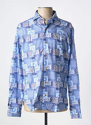 Chemise manches longues bleu DARIO BELTRAN pour homme