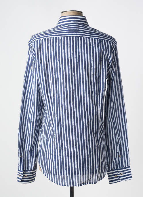 Chemise manches longues imprimé rayures bleu DARIO BELTRAN homme