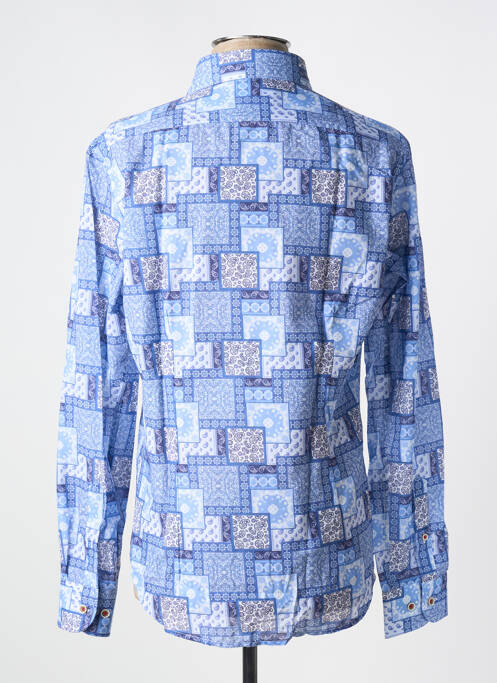 Chemise manches longues bleu DARIO BELTRAN pour homme