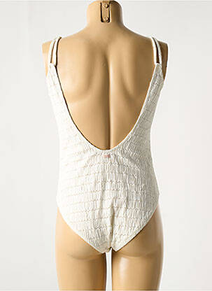 Maillot de bain 1 pièce haut soutien-gorge avec mousse de rembourrage amovible haut soutien-gorge avec mousse de rembourrage amovible blanc BANANA MOON femme