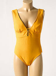 Maillot de bain 1 pièce haut soutien-gorge moulé haut soutien-gorge moulé jaune WATERCULT femme